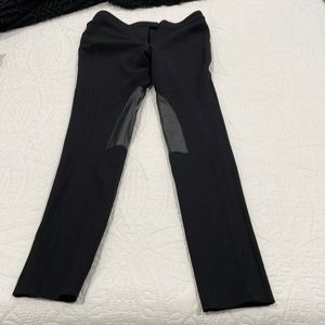 Michael black pant with leather in size small